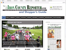 Tablet Screenshot of ironcountyreporter.com